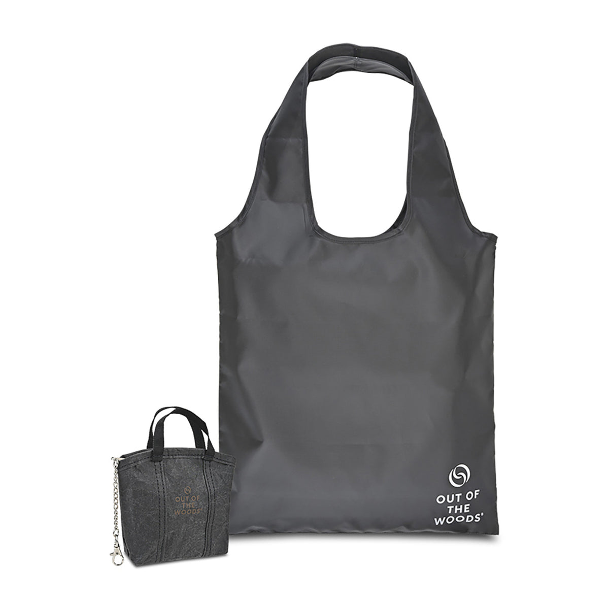 Out of the Woods Iconic MicroTote Bag Charm with Hidden Tote Transfer - Ebony - View 2
