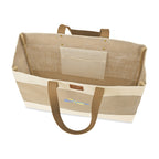 Out of the Woods Jute Market Tote with Vegan Leather Handles Transfer - Natural - View 3
