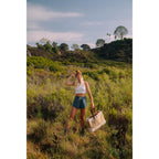 Out of the Woods Jute Market Tote with Vegan Leather Handles Transfer - Natural - View 5