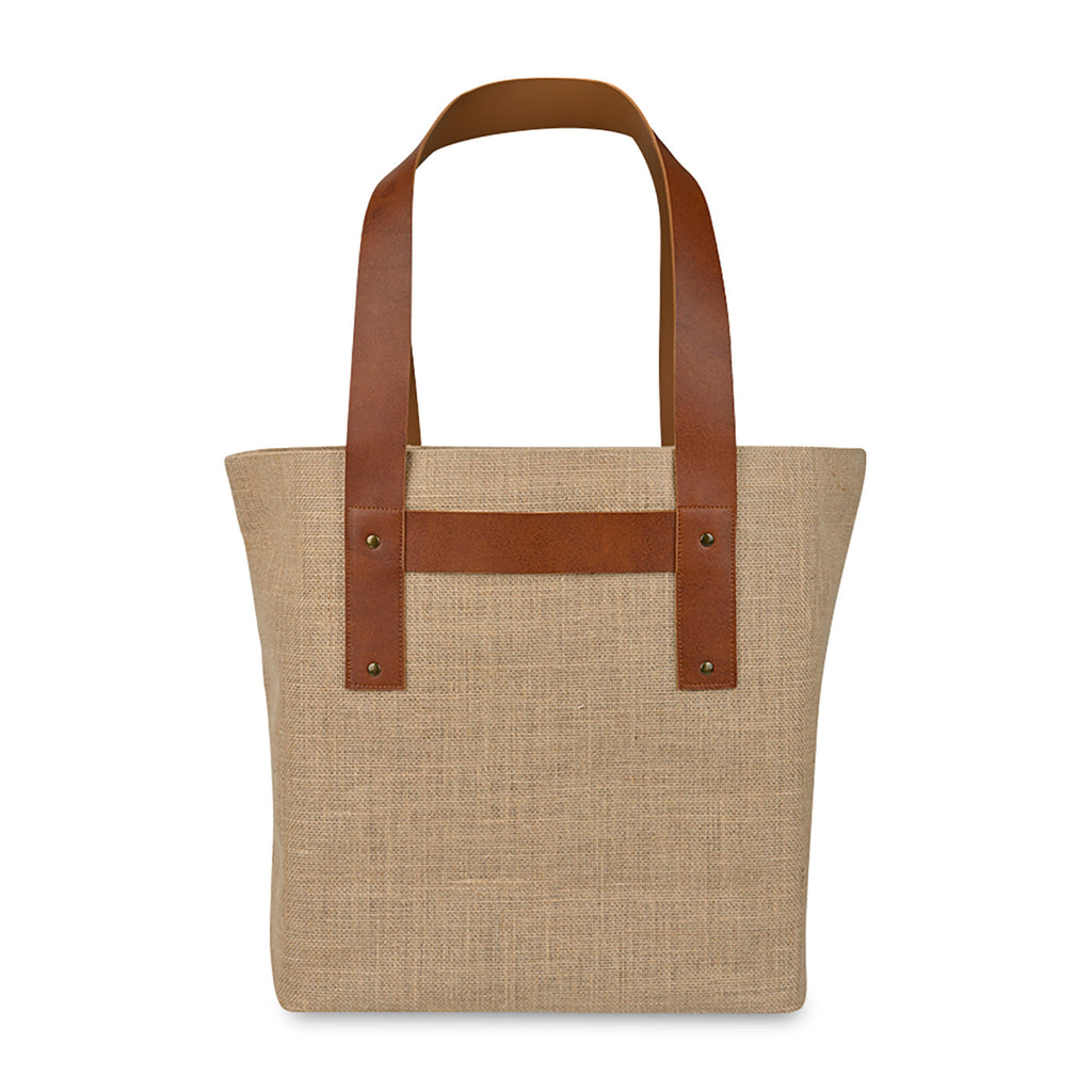 Out of the Woods Oversized Jute T-Strap Tote Transfer - Natural - View 4