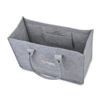 Out of the Woods Recycled Felt Shopper Tote Embroidery - Light Grey - View 2