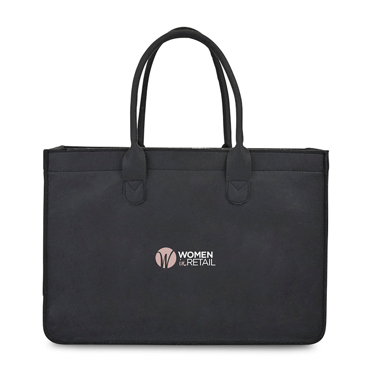 Out of the Woods Recycled Felt Shopper Tote Transfer - Black - View 1