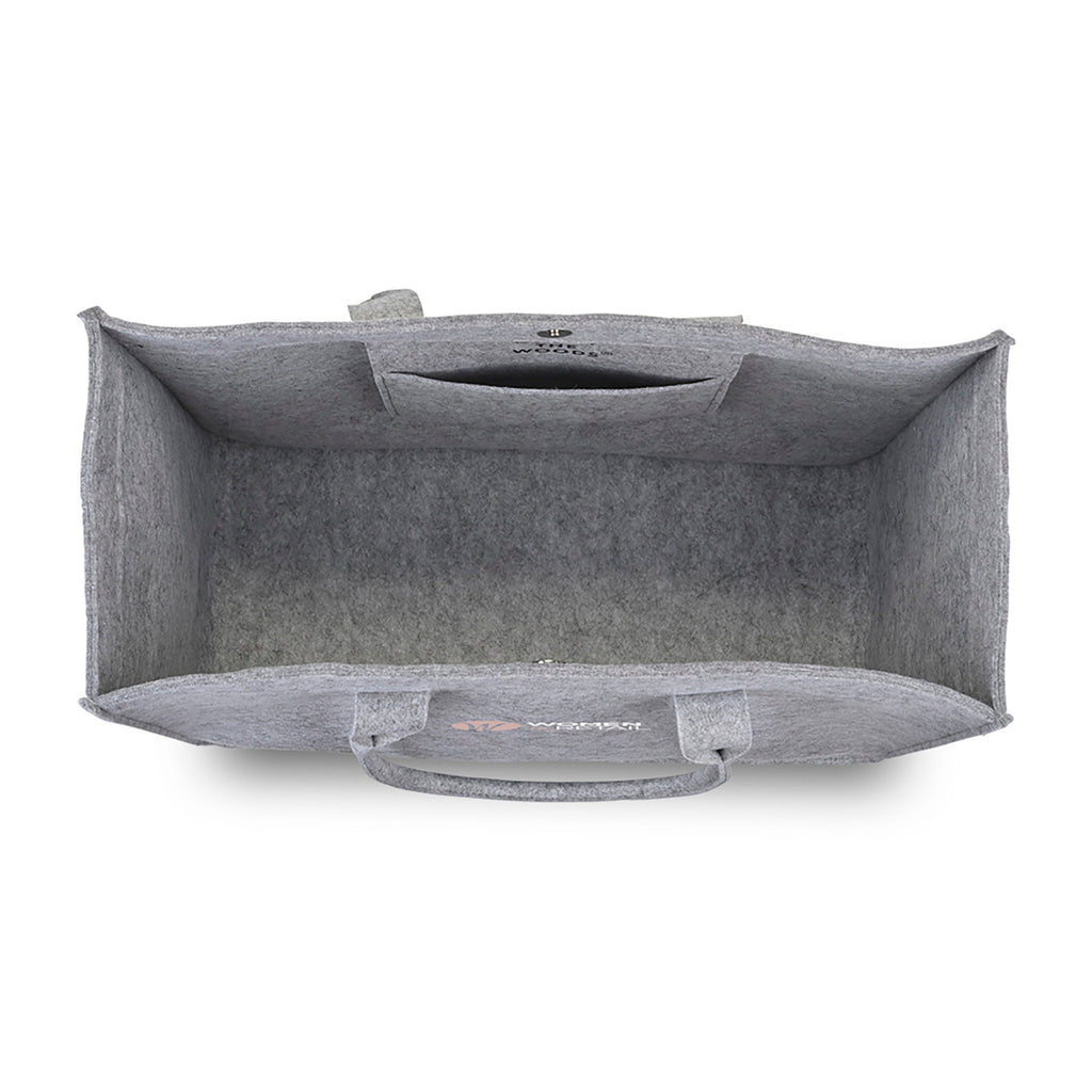Out of the Woods Recycled Felt Shopper Tote Transfer - Light Grey - View 3
