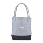 Out of the Woods Tall Colorblock Tote in Recycled Felt Transfer - Light Grey/Black - View 1