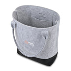Out of the Woods Tall Colorblock Tote in Recycled Felt Transfer - Light Grey/Black - View 2