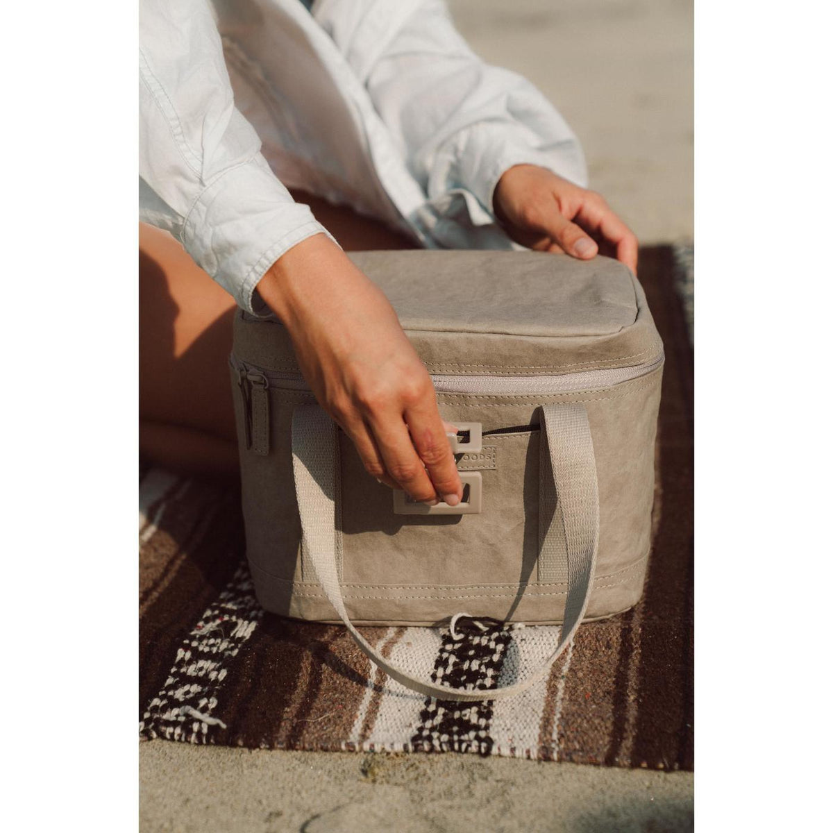Out of the Woods Walrus Mini Washable Paper Lunch Cooler Transfer - Stone - View 7