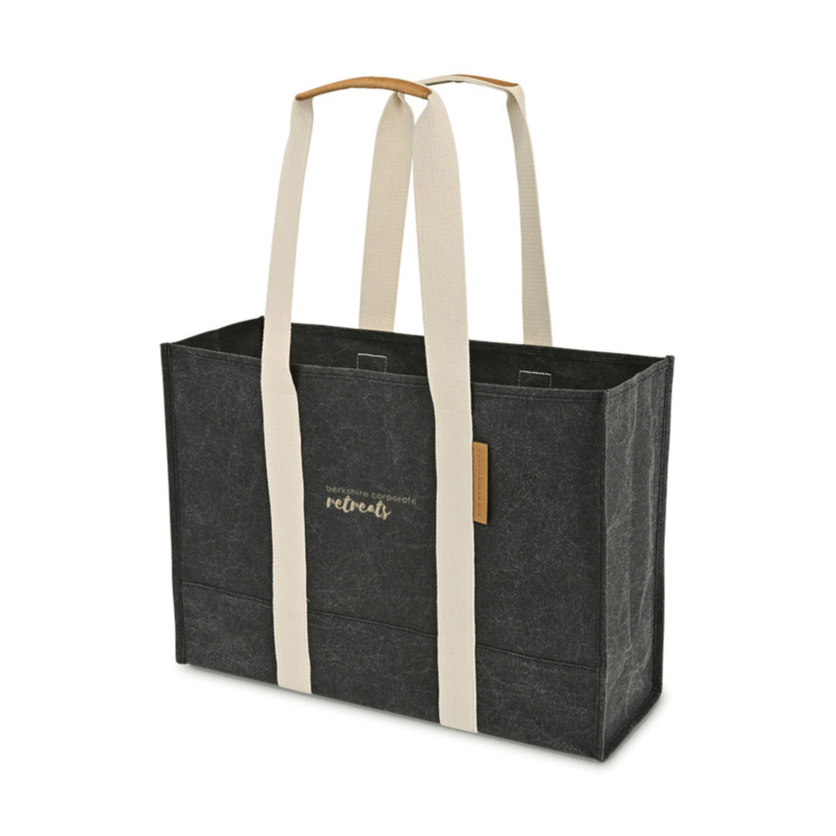 Out of the Woods Washable Paper Market Tote, Large Transfer - Ebony - View 2