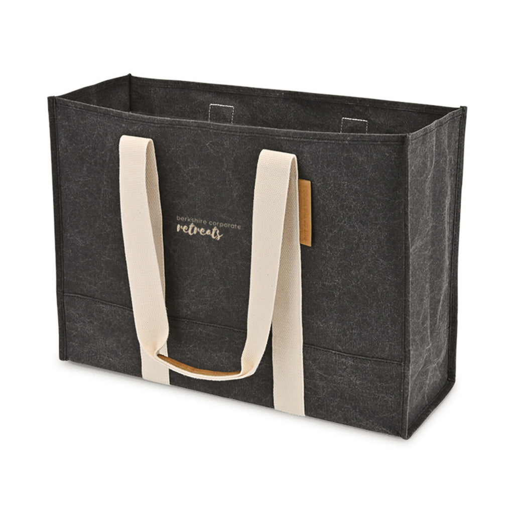 Out of the Woods Washable Paper Market Tote, Large Transfer - Ebony - View 3