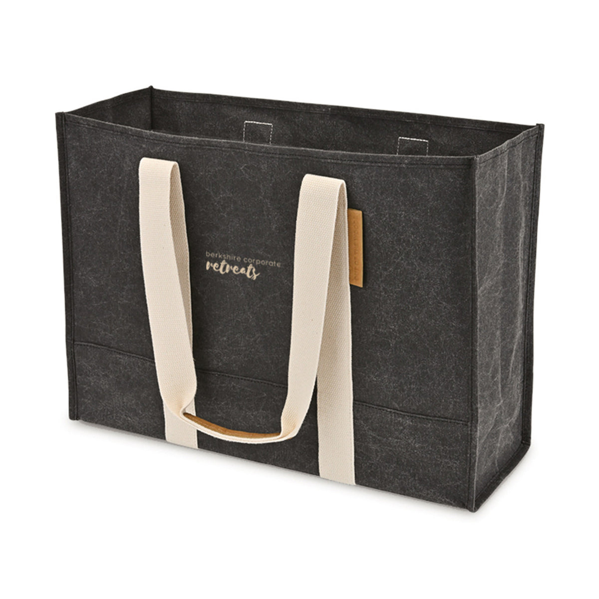 Out of the Woods Washable Paper Market Tote, Large Transfer - Ebony - View 3