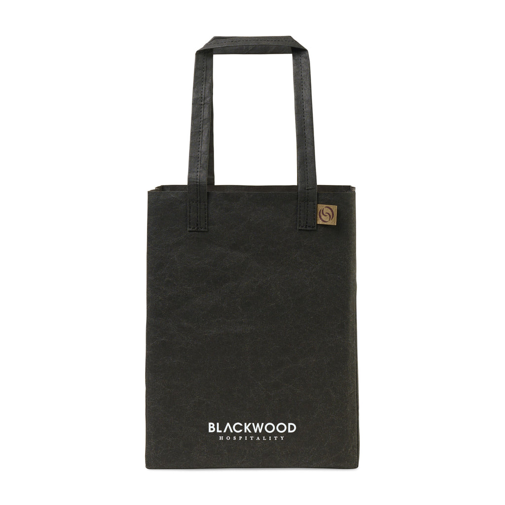 Out of the Woods Washable Paper Market Tote, Mini Transfer - Ebony - View 1