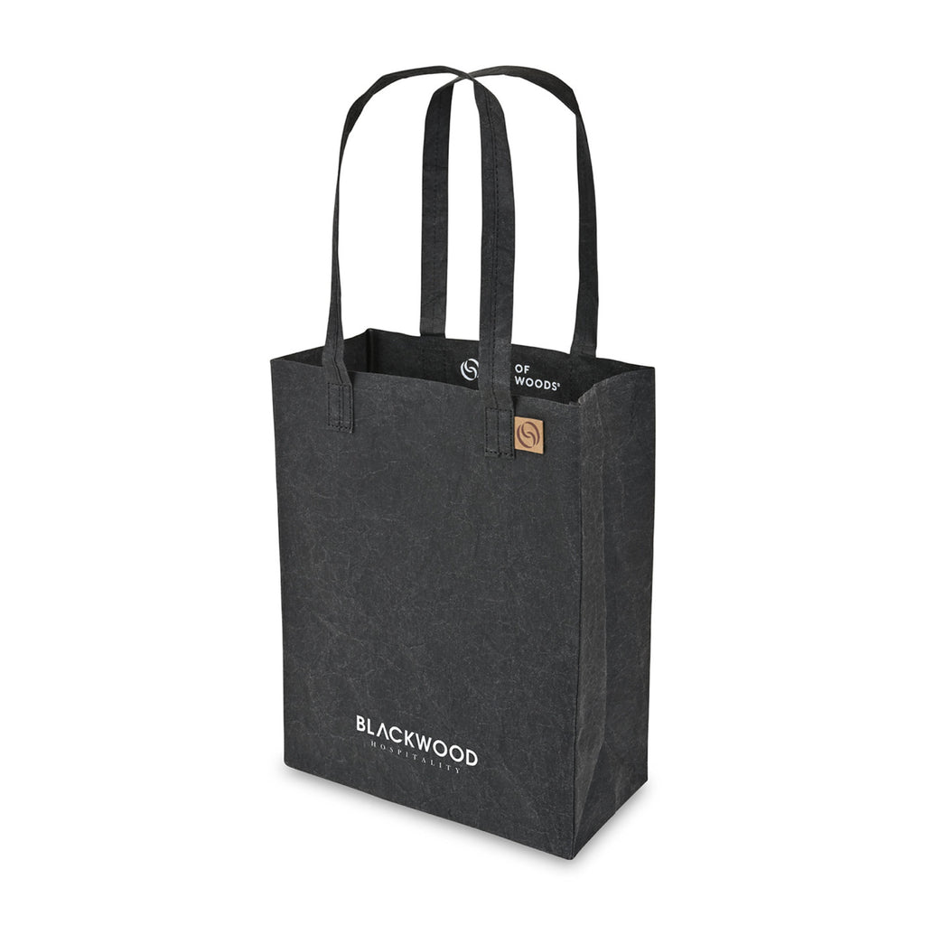 Out of the Woods Washable Paper Market Tote, Mini Transfer - Ebony - View 2
