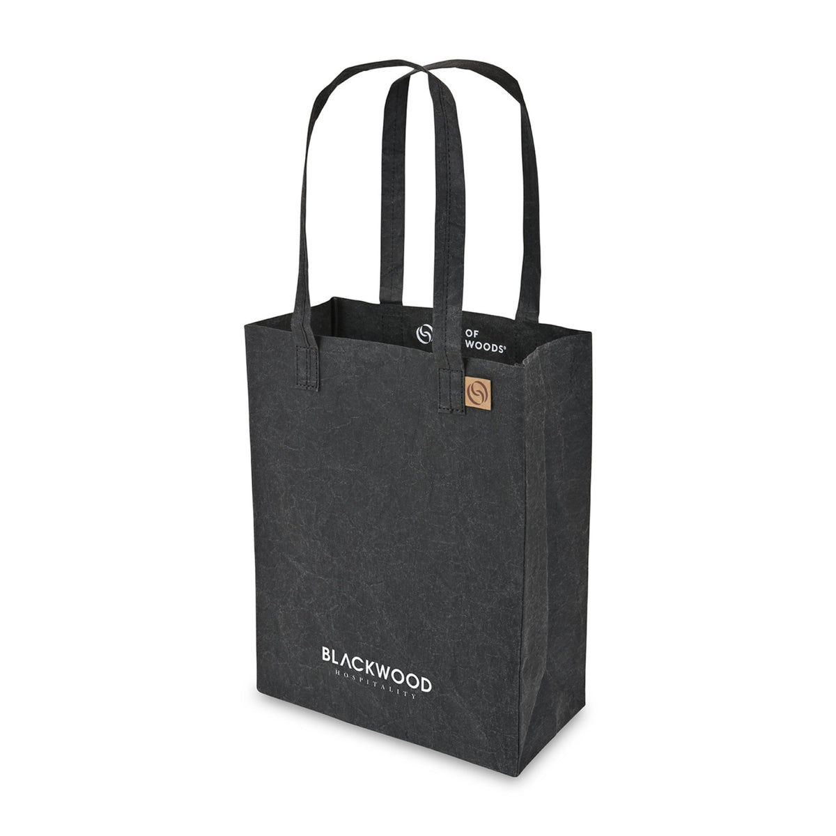 Out of the Woods Washable Paper Market Tote, Mini Transfer - Ebony - View 2