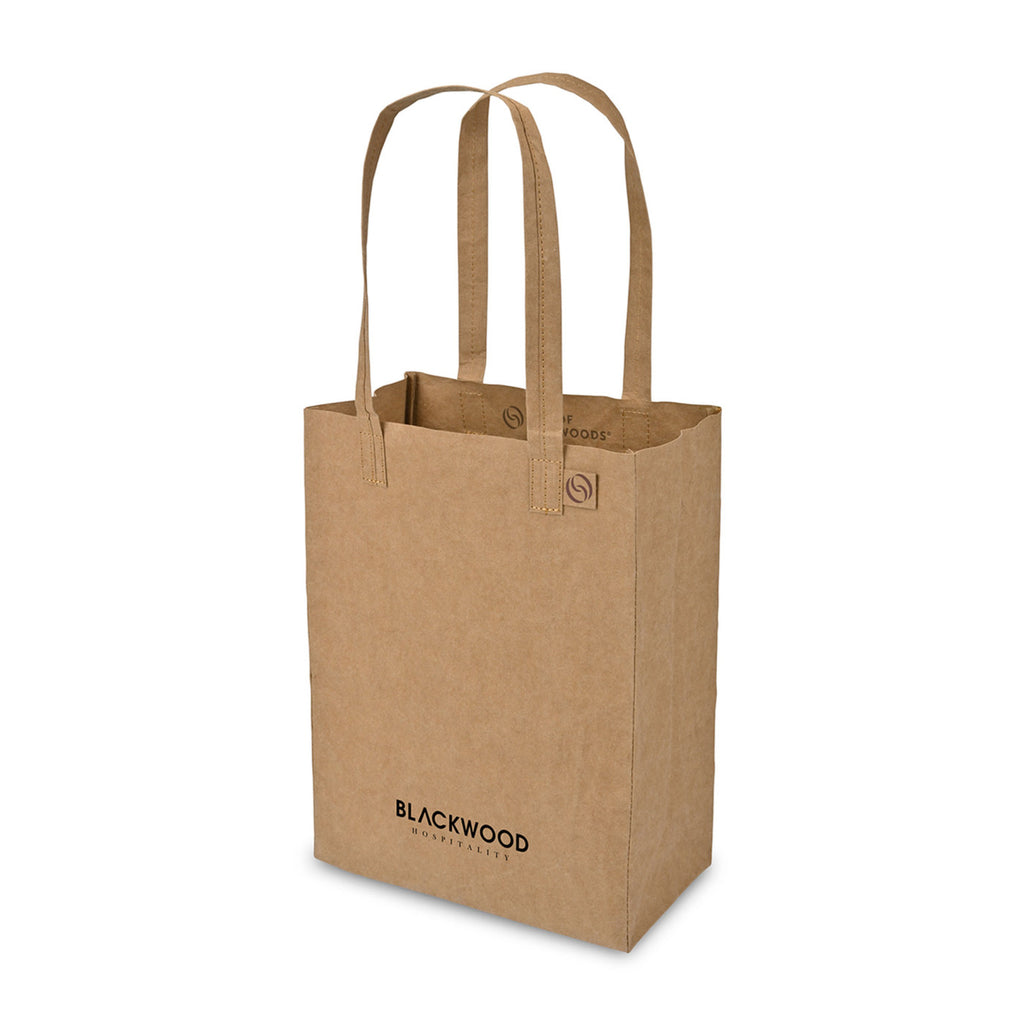 Out of the Woods Washable Paper Market Tote, Mini Transfer - Sahara - View 2