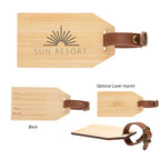 Outbound Luggage Tag in Bamboo - Outbound Bamboo Luggage Tag