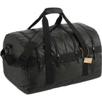 Outdoor Duffel Bag with Four Compartments, 60L Embroidery - Black - Right Angle 3