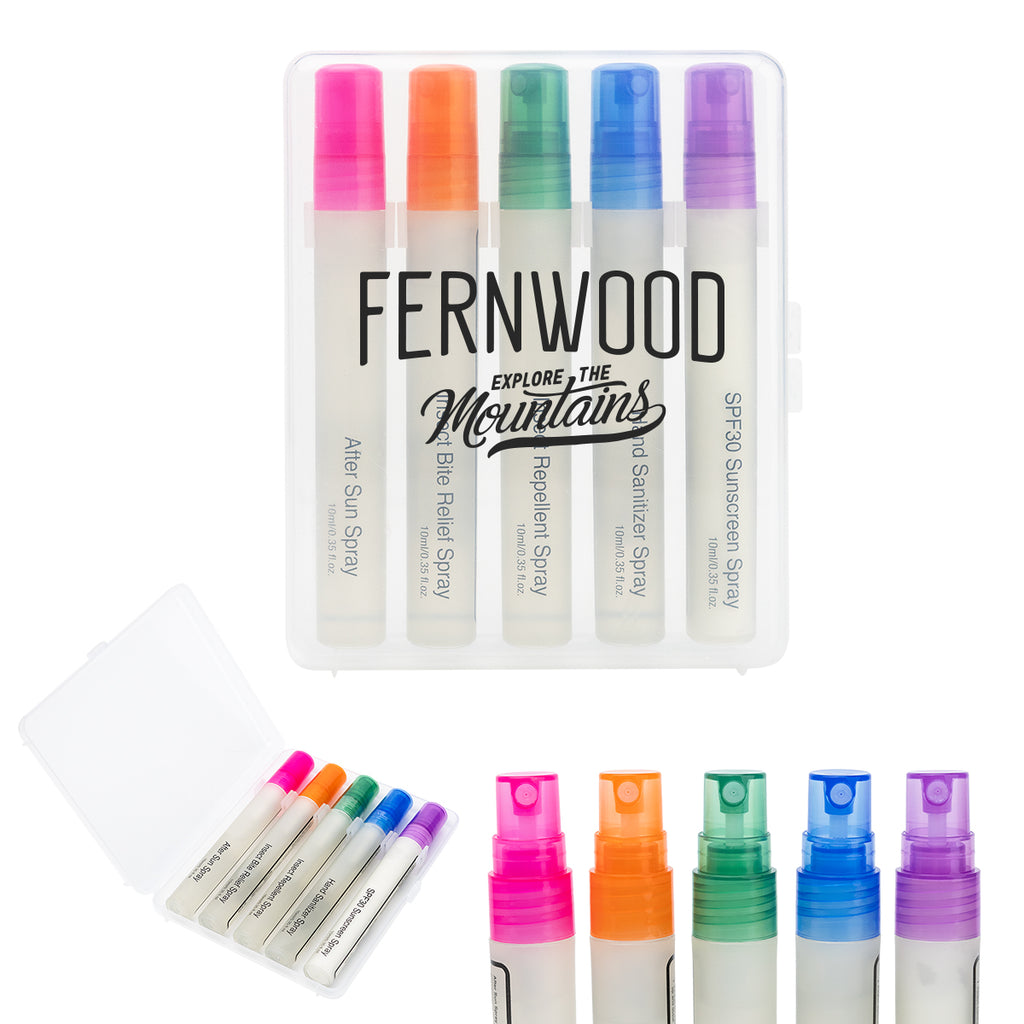 Outdoor Essentials Spray Bottle Set, Five Piece - 5-Piece Outdoor Essentials Spray Bottle Set