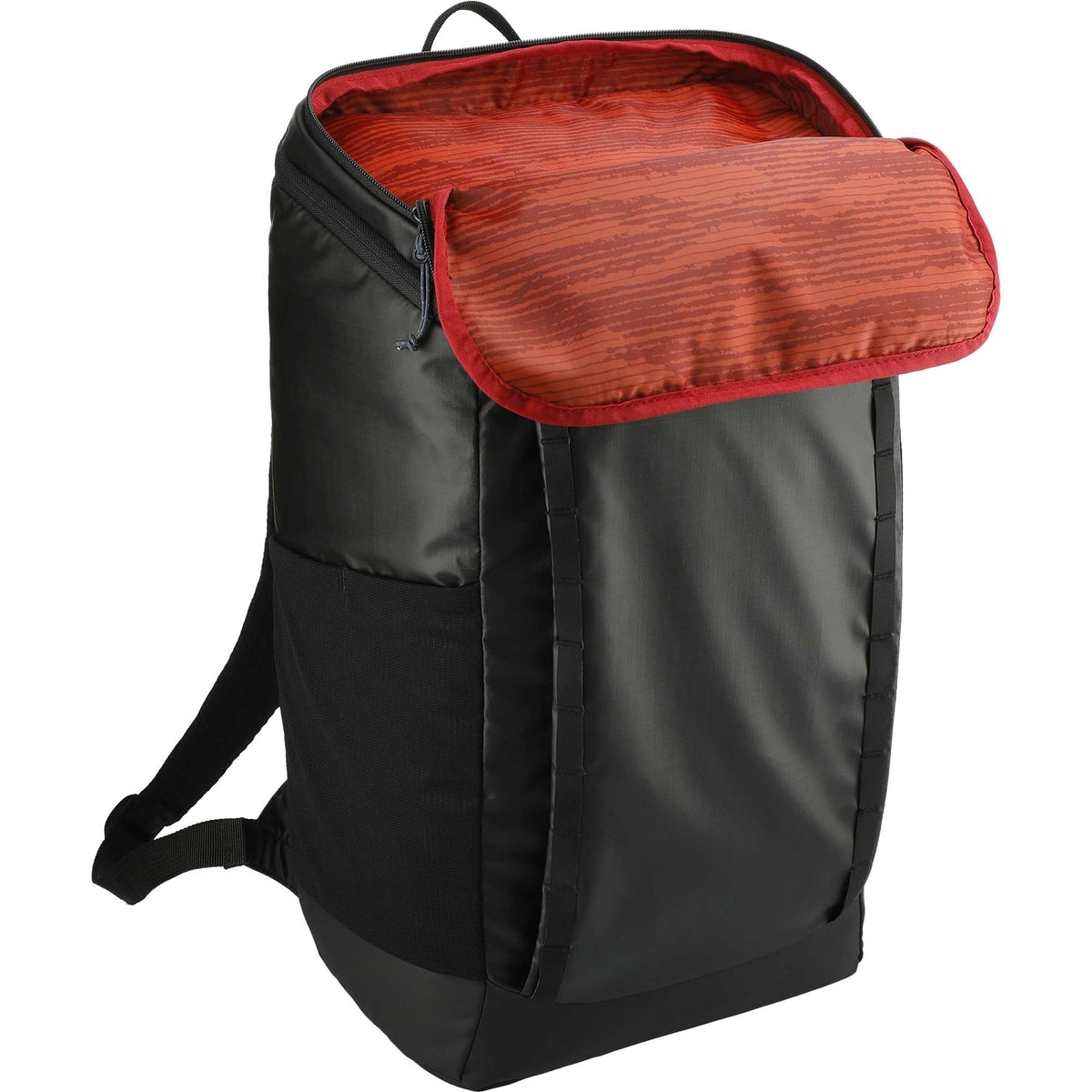 Outdoor Recycled Laptop Pack with Accessory Pouch, 15 Inch Embroidery - Black - Right Angle 2