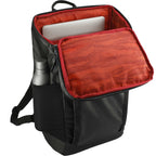 Outdoor Recycled Laptop Pack with Accessory Pouch, 15 Inch Embroidery - Black - Right Angle 3