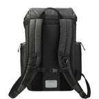 Outdoor Recycled Rucksack with Cinch Top - Black - Back