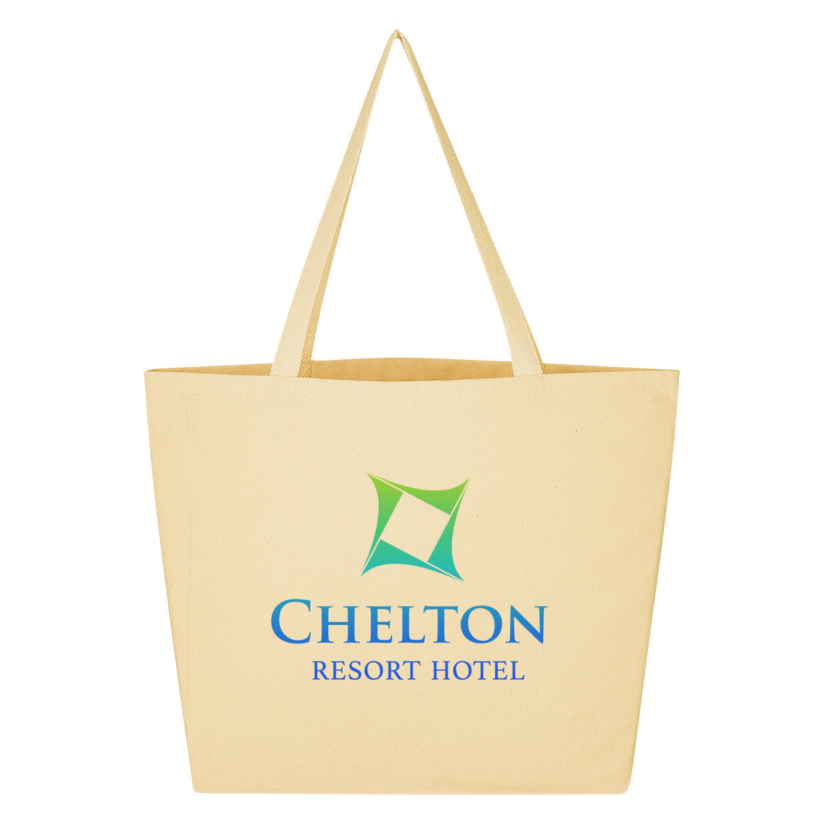 Outing Cotton Twill Tote Bag, 10 oz - Natural - Colorbrite