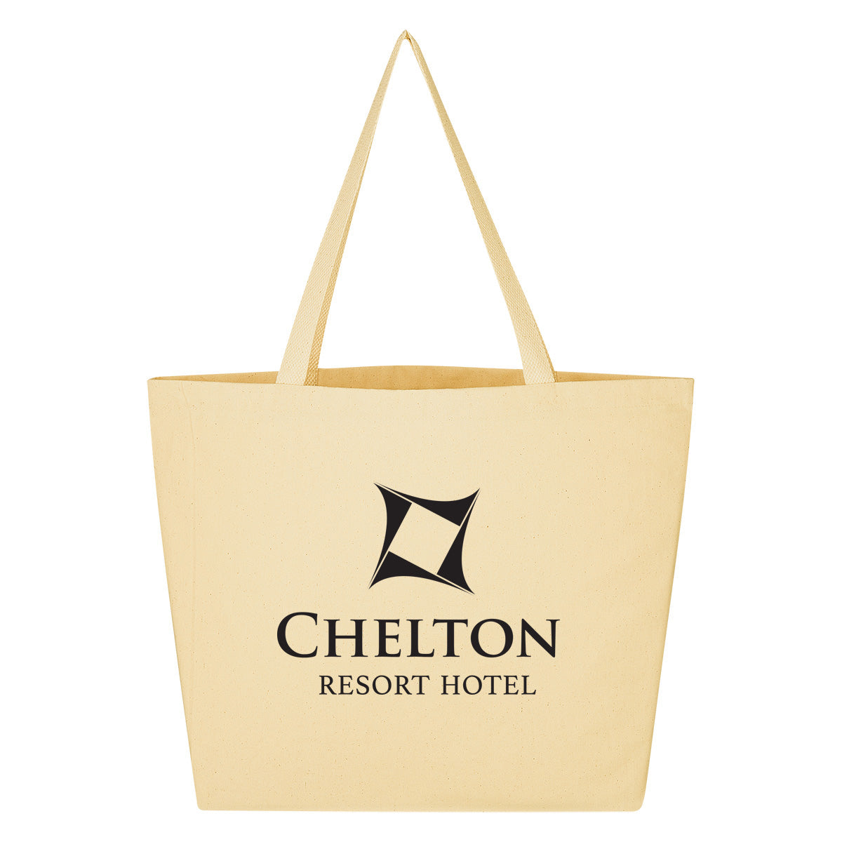 Outing Cotton Twill Tote Bag, 10 oz - Natural - Silk Screen