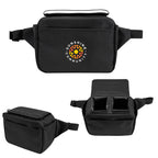 Outpost Two Can Cooler Belt Bag in Recycled PET - Black - Colorbrite