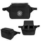 Outpost Two Can Cooler Belt Bag in Recycled PET - Black - Silk Screen