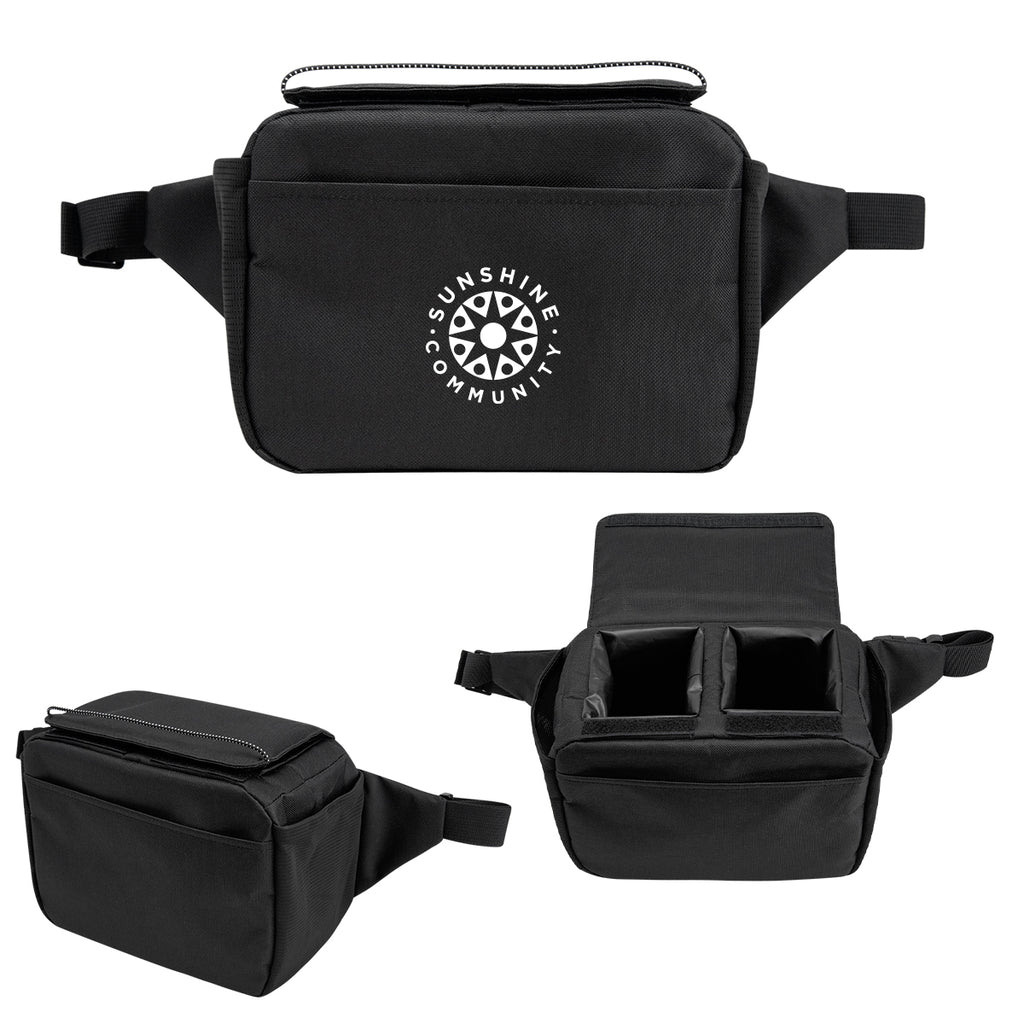 Outpost Two Can Cooler Belt Bag in Recycled PET - Silk Screen