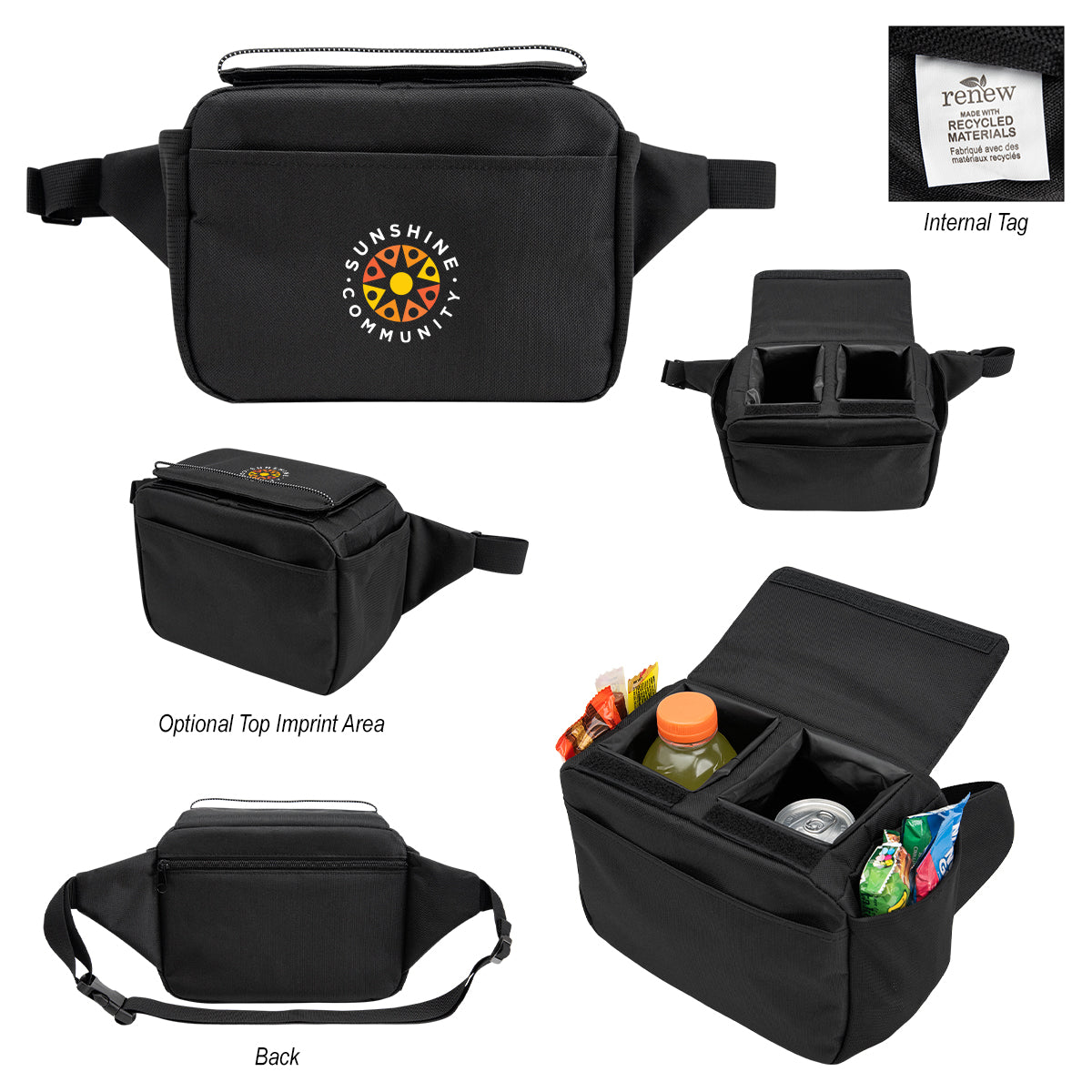 Outpost Two Can Cooler Belt Bag in Recycled PET