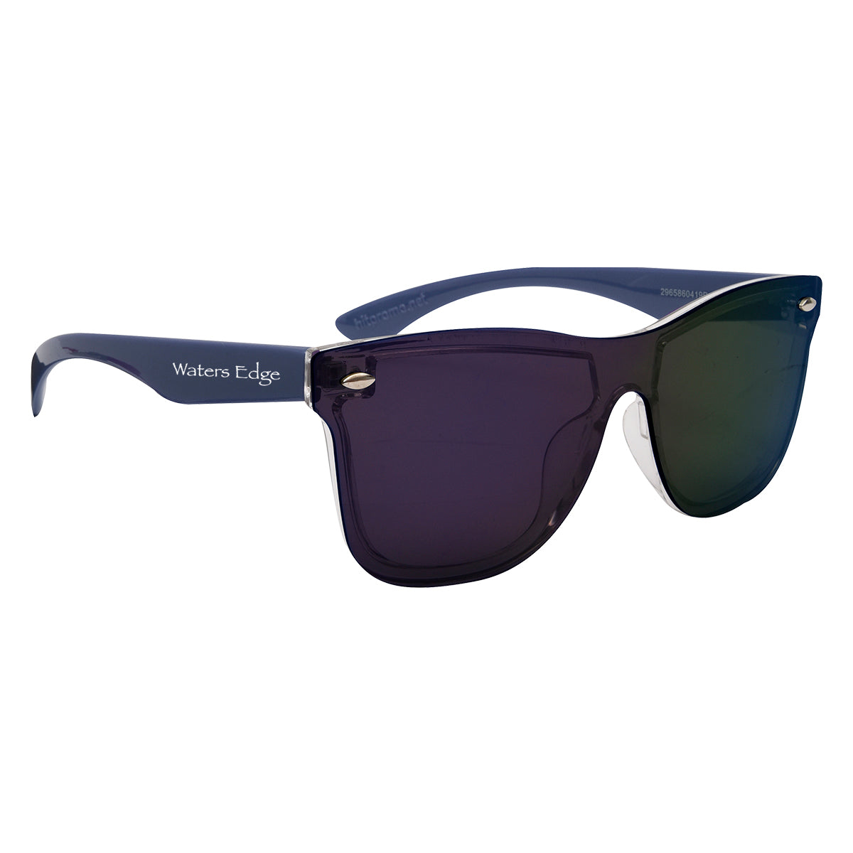 Outrider Malibu Sunglasses, Mirrored - Blue - Silk Screen