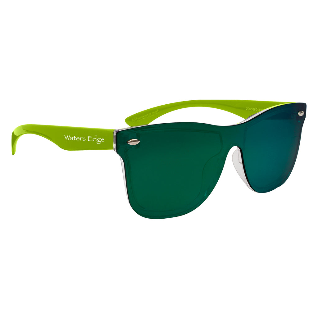 Outrider Malibu Sunglasses, Mirrored - Green - Silk Screen