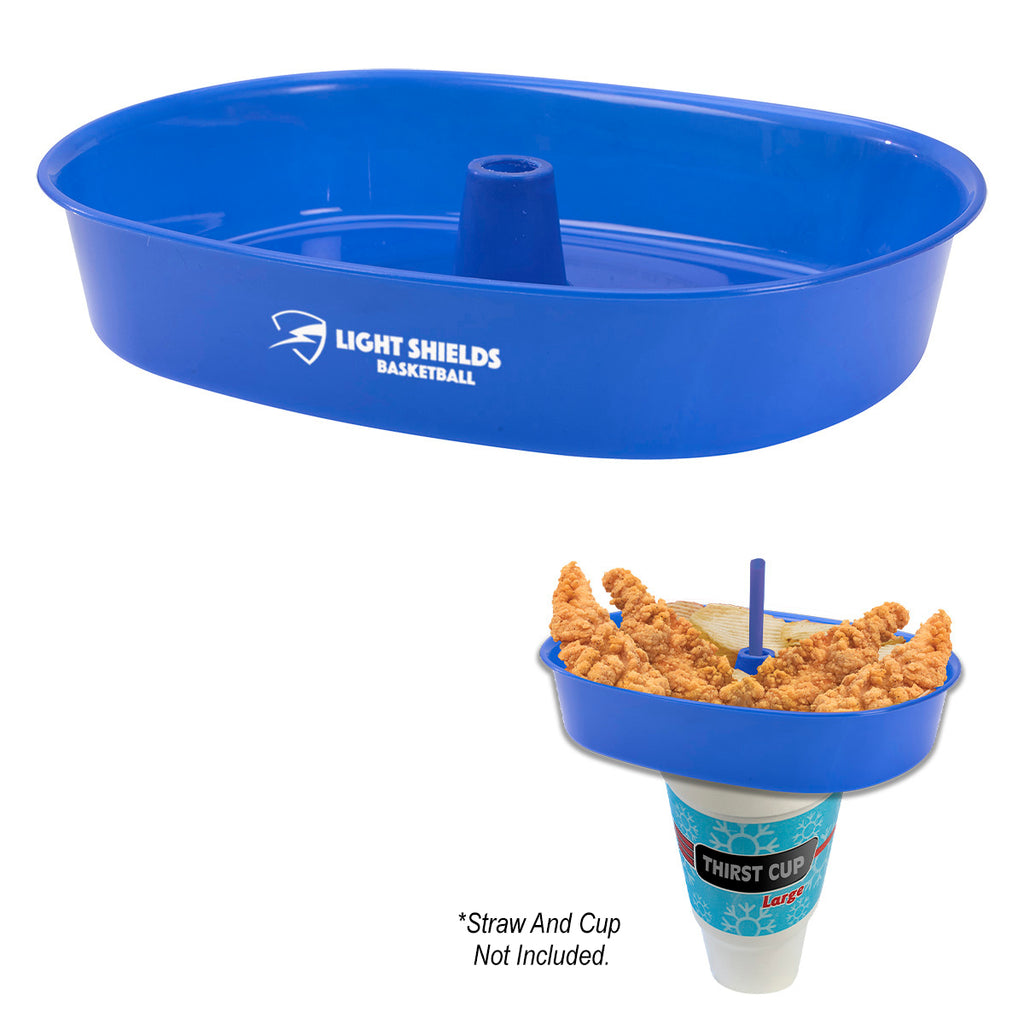 Oval Grub Tub, 30 oz - Blue - Silk Screen