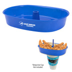 Oval Grub Tub, 30 oz - Blue - Silk Screen