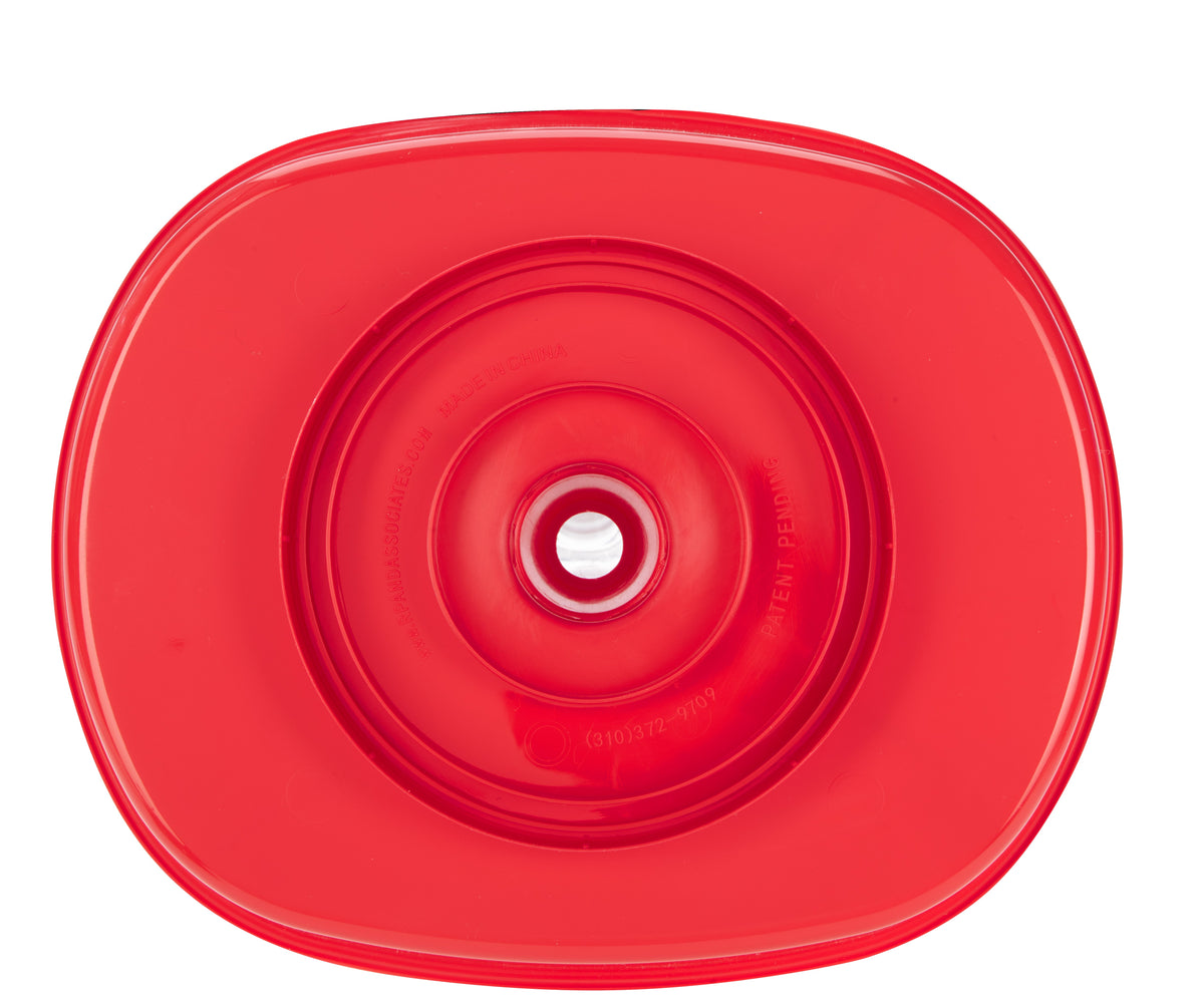 Oval Grub Tub, 30 oz - Red - Bottom