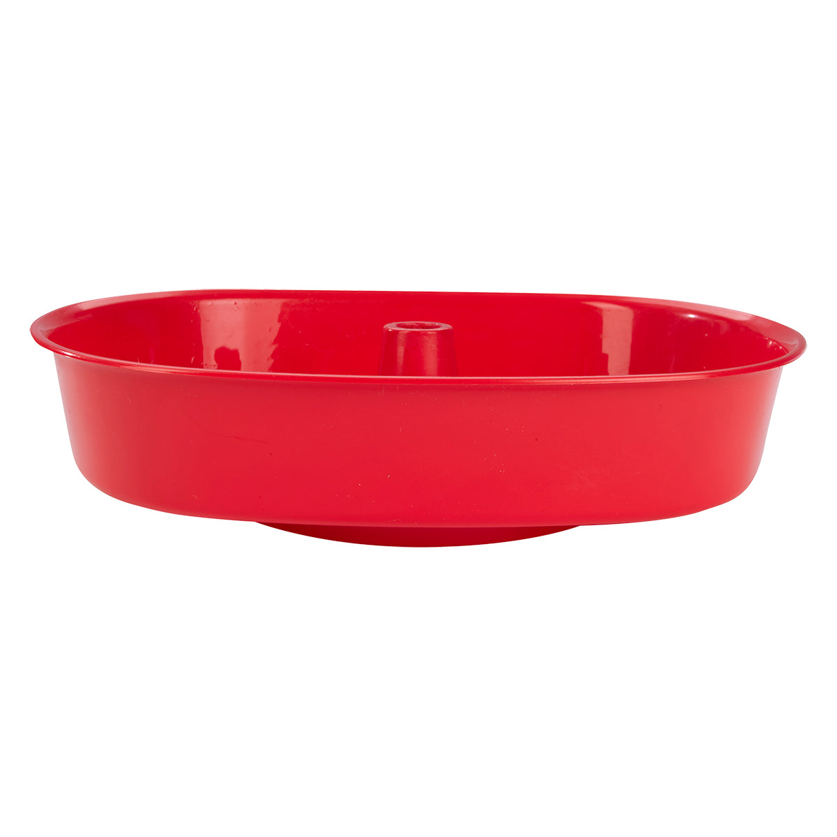 Oval Grub Tub, 30 oz - Red - Front_Blank