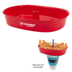 Oval Grub Tub, 30 oz - Red - Silk Screen