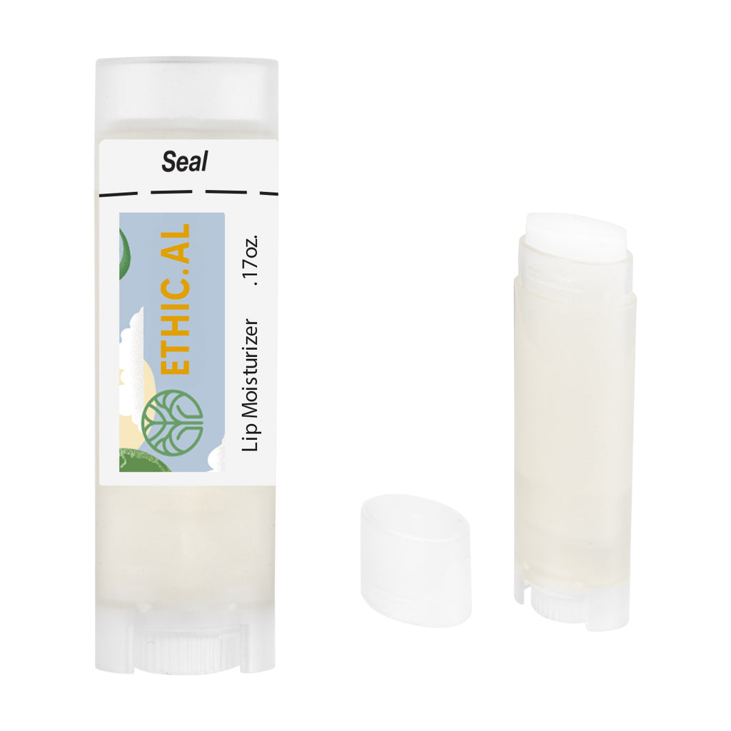 Oval Lip Moisturizer in a Recycled PET Tube - Clear - White_Label_4CP