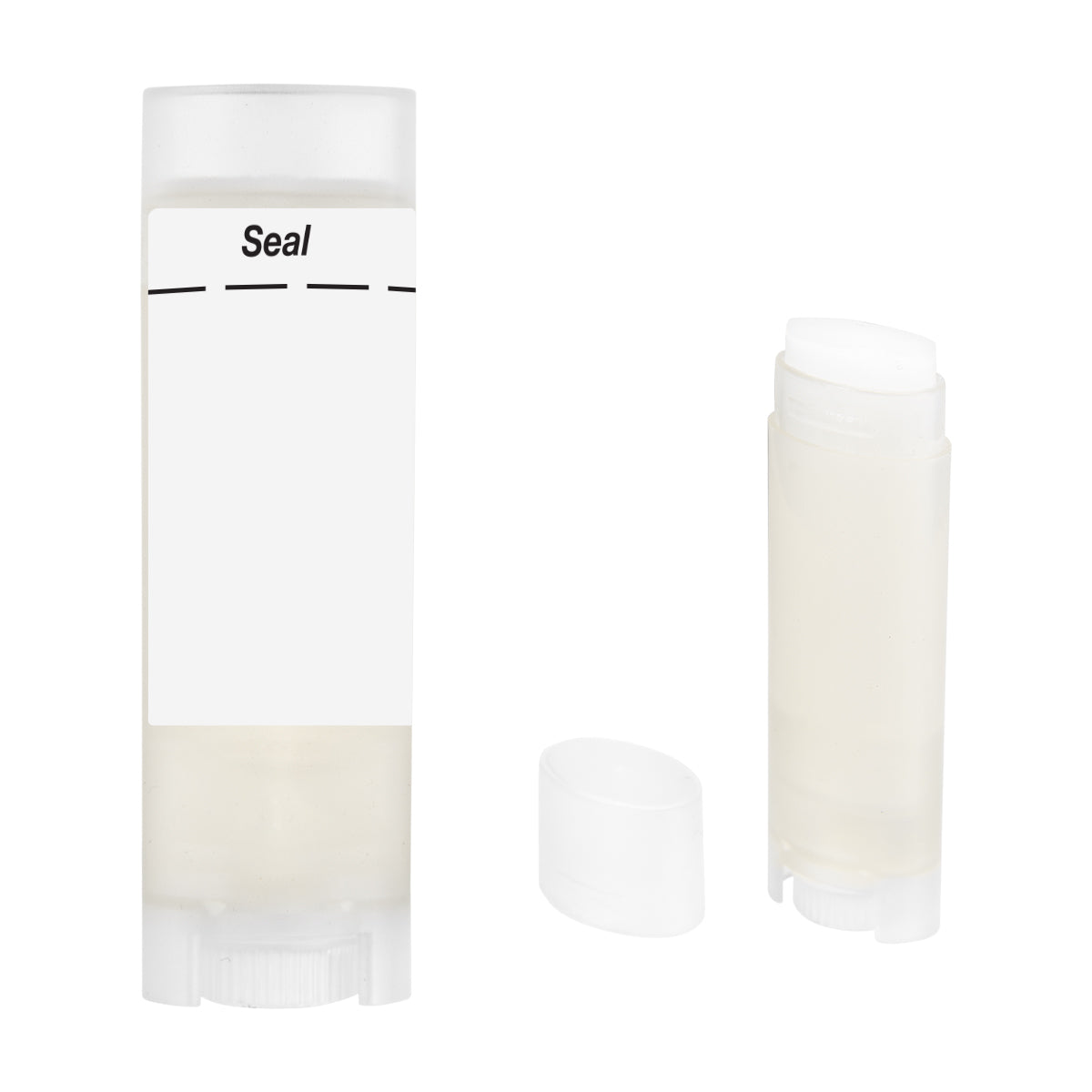 Oval Lip Moisturizer in a Recycled PET Tube - White_Label_Blank