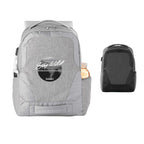 Overland TSA Laptop Backpack with USB-C Port, 17 Inch - Gray - Front Group