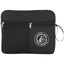 Overnight Toiletry Bag with Mesh Front Pocket - Black - Front