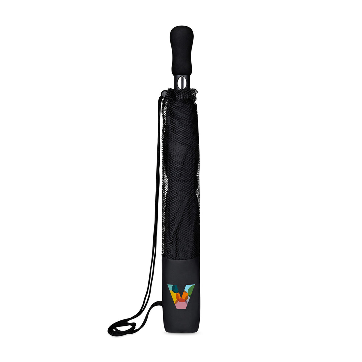 Oversized Auto Open Folding Umbrella, 58 Inch Transfer - Black - View 3