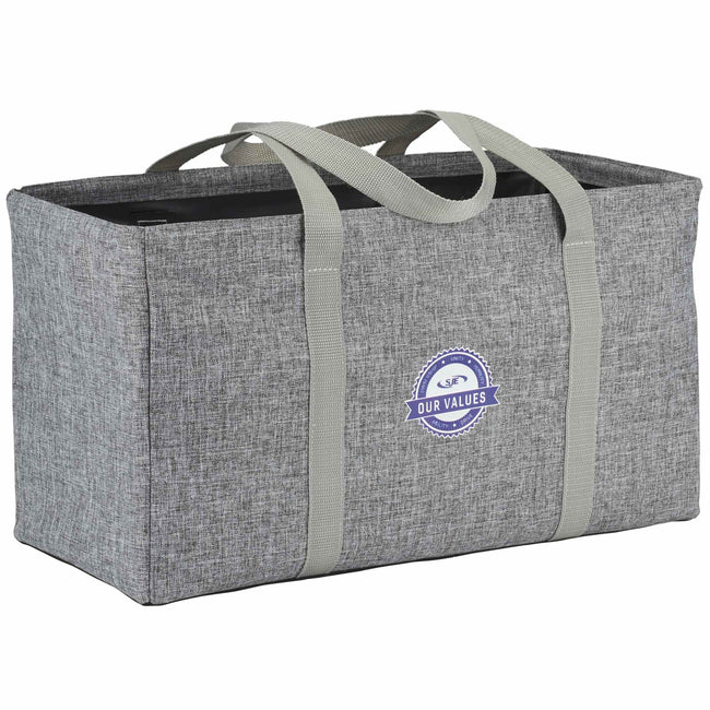 Oversized Carry-All Tote with Wire Rim Transfer