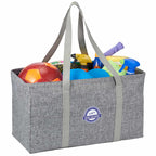 Oversized Carry-All Tote with Wire Rim Transfer - Graphite - Photo