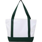 Oversized Coastal Tote in Recycled Polyester Embroidery - Green - Back
