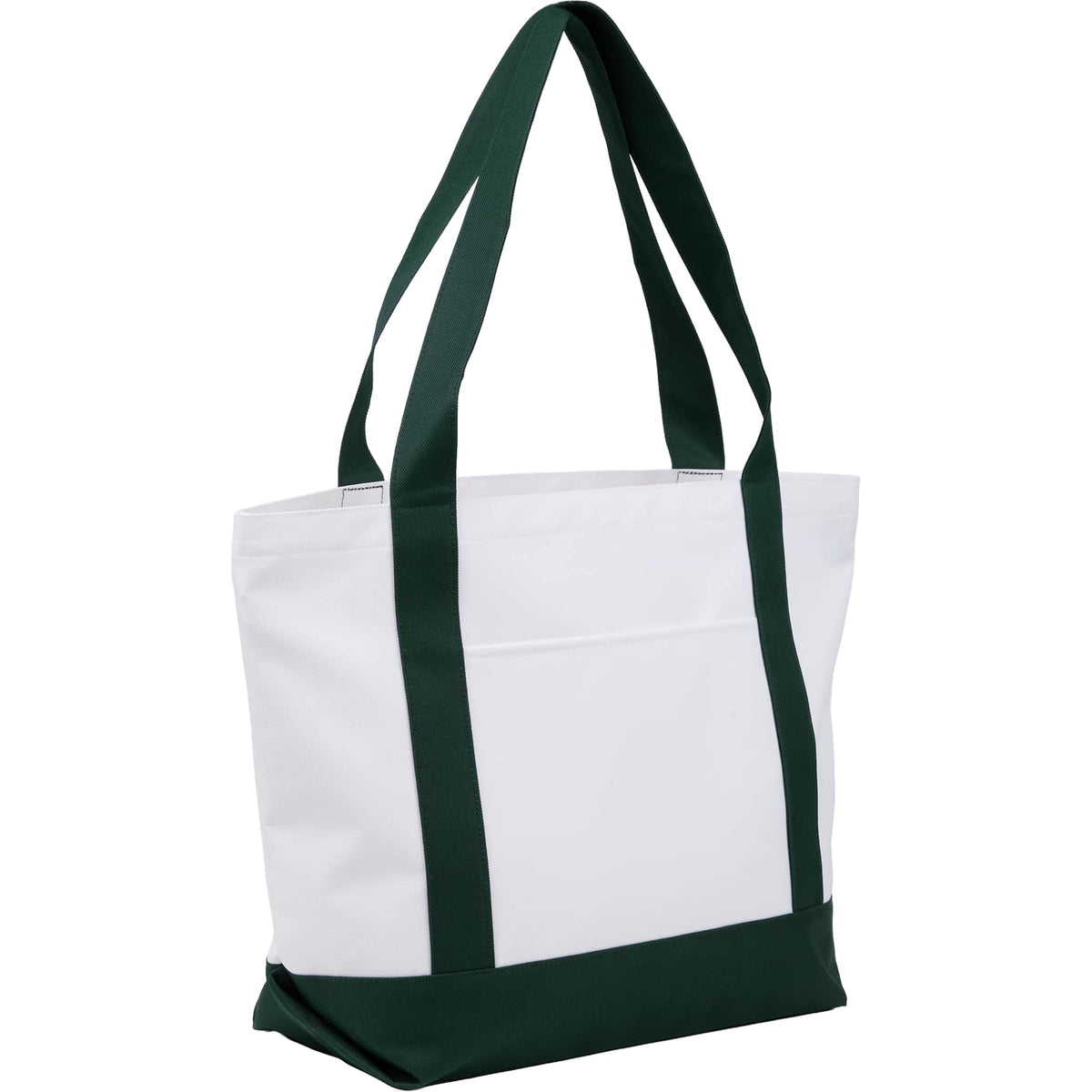 Oversized Coastal Tote in Recycled Polyester - Green - Right Angle