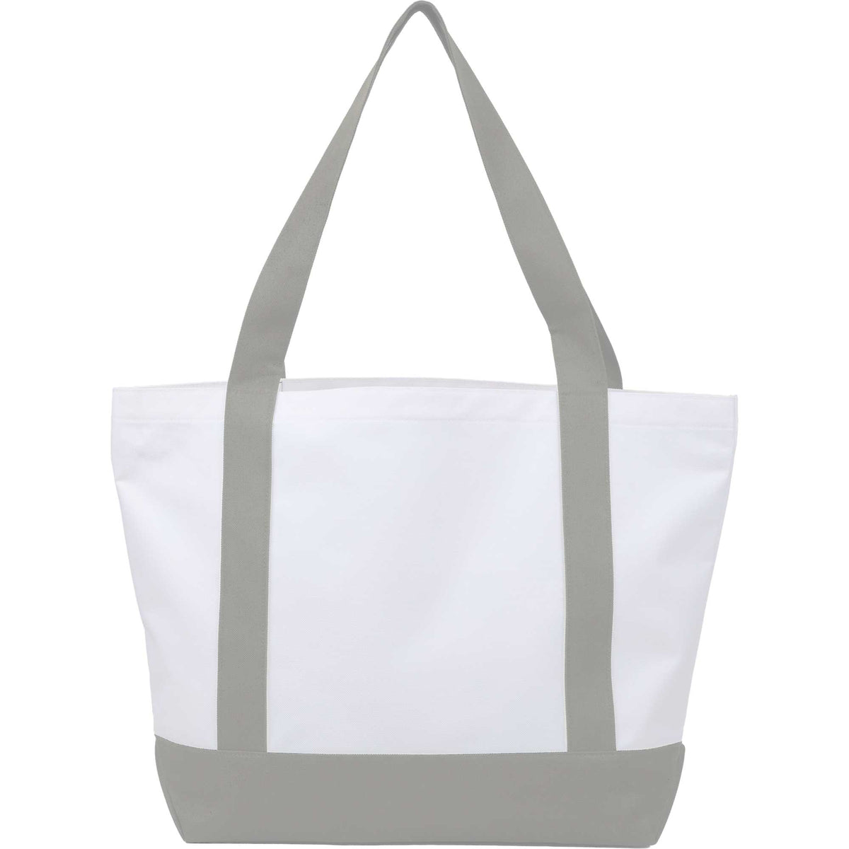 Oversized Coastal Tote in Recycled Polyester Transfer - Gray - Back