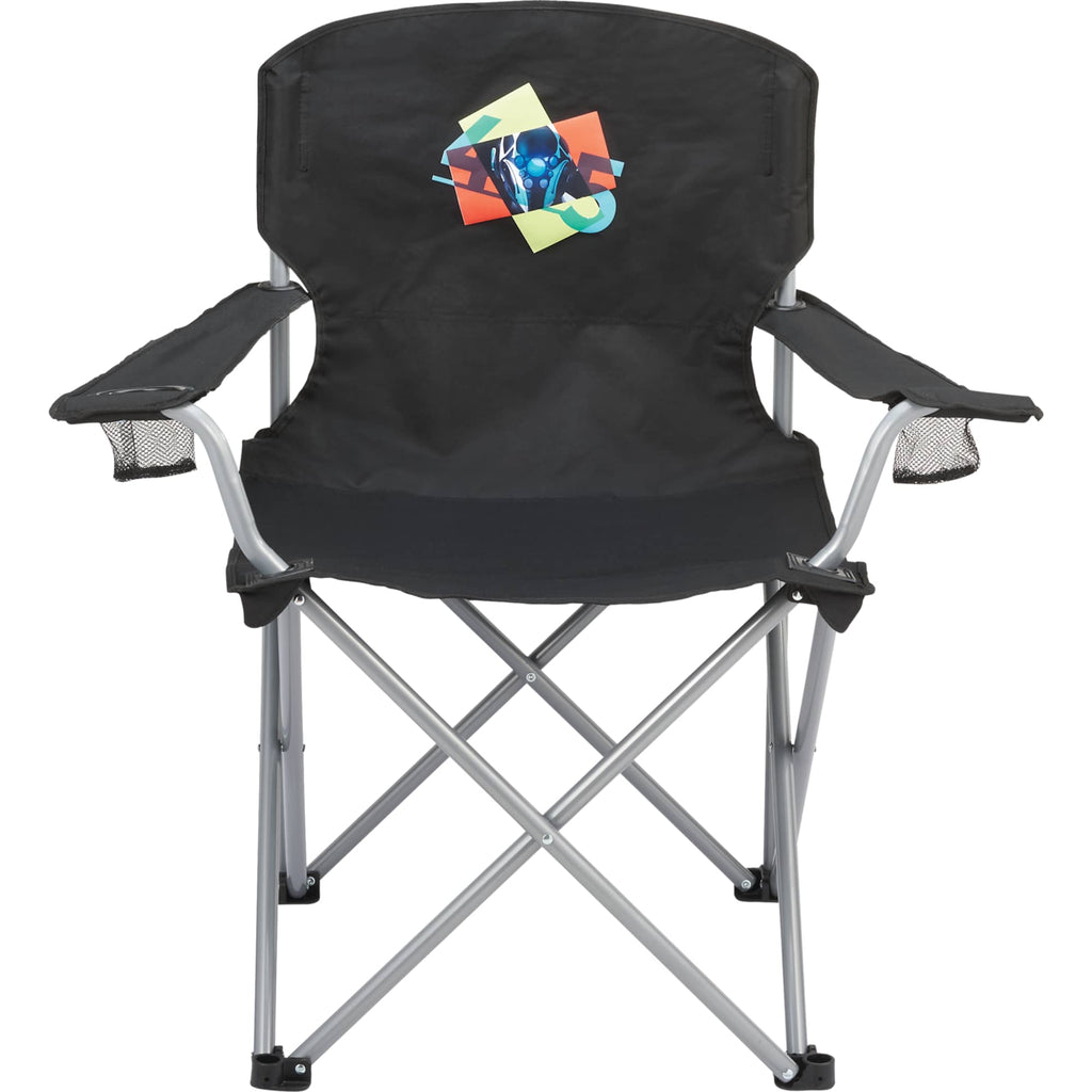 Oversized Folding Chair, 500 lb Capacity Transfer - Black - Front 2