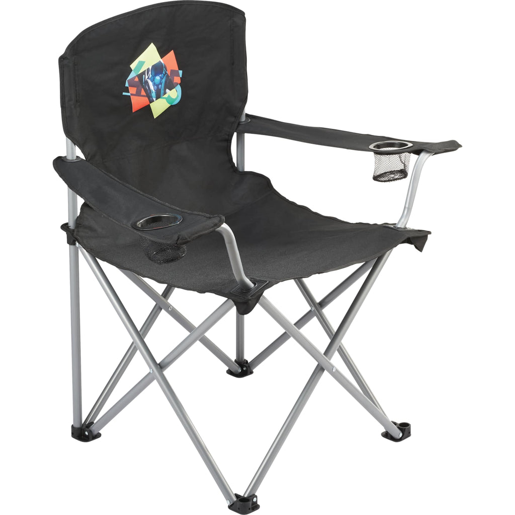 Oversized Folding Chair, 500 lb Capacity Transfer - Black - Front