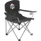 Oversized Folding Chair, 500 lb Capacity Transfer - Black - Front
