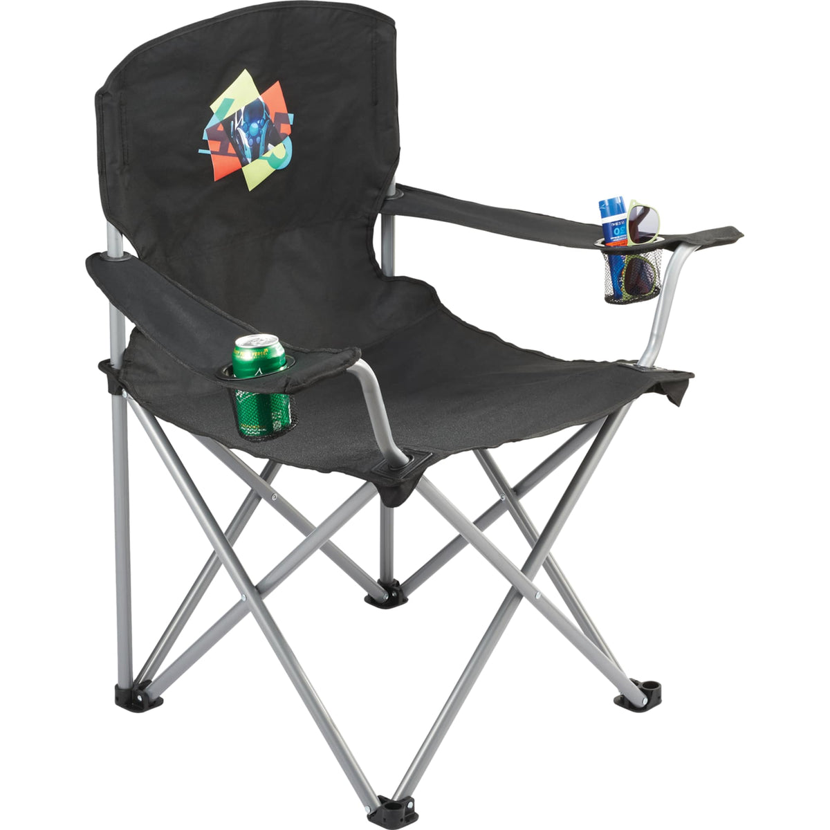Oversized Folding Chair, 500 lb Capacity Transfer - Black - Photo 2